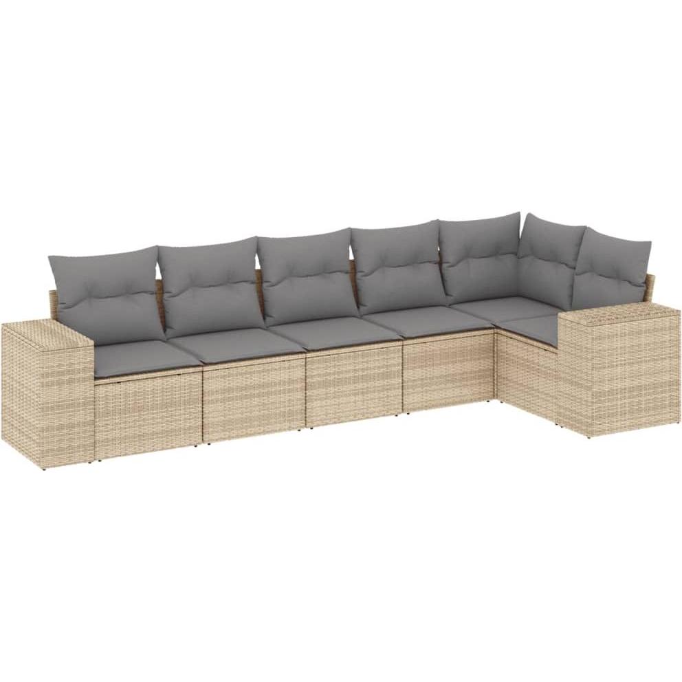 VidaXL, Gartenlounge, 10-tlg. Garten-Lounge-Set mit Kissen