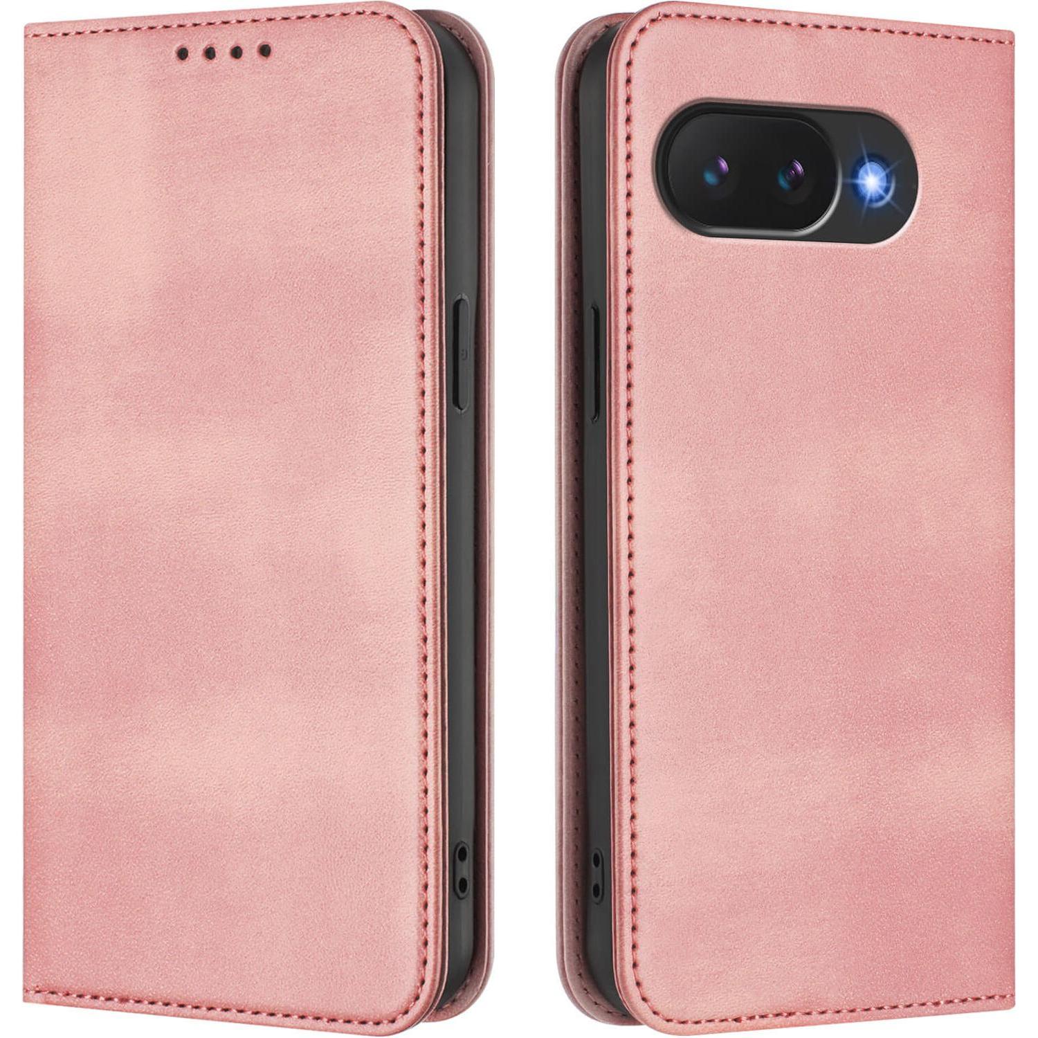 Cover-Discount Google Pixel 10a - Flip Case mit RFID Blocker (Google Pixel 10a), Cover smartphone, Rosa