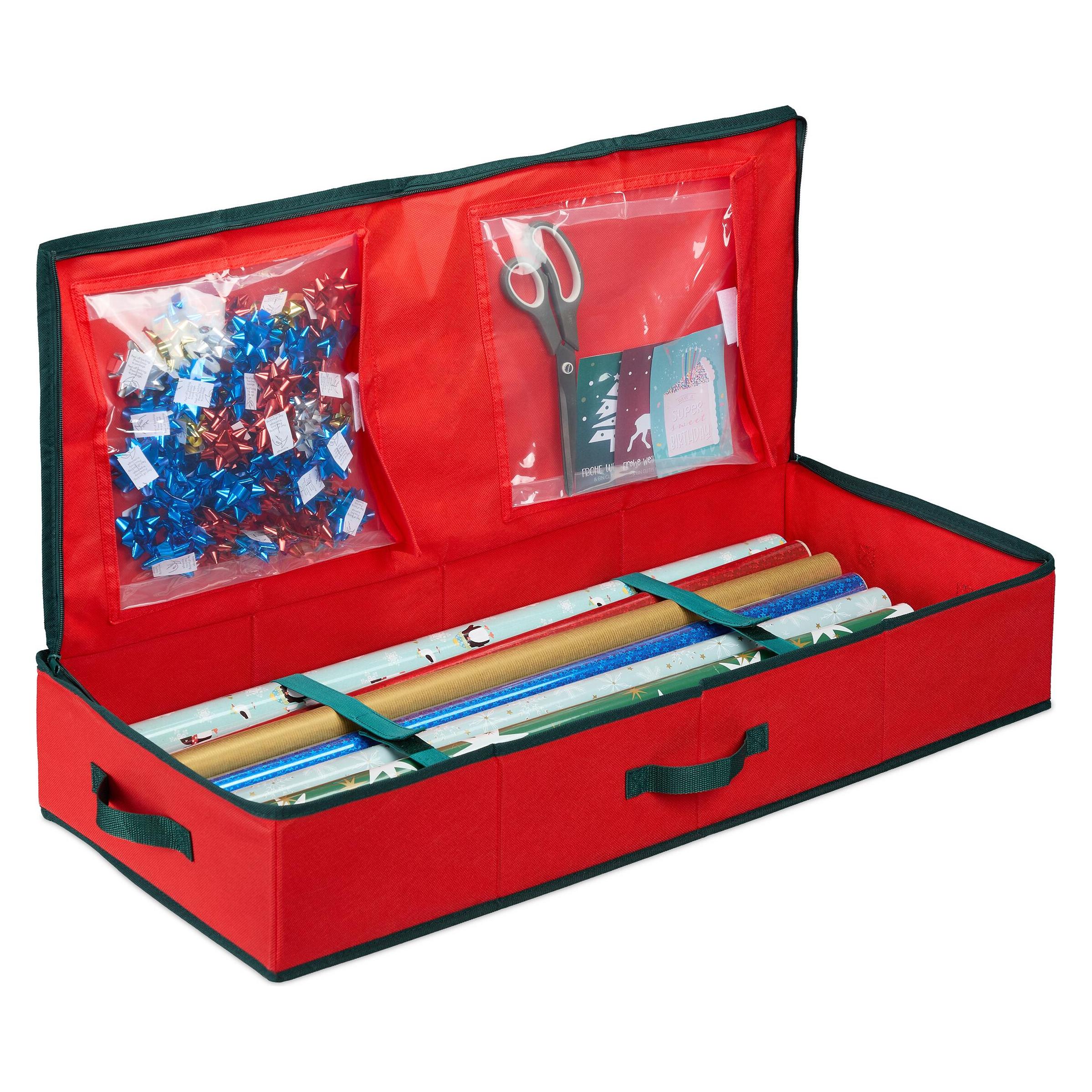 Relaxdays, Opbergdoos, Geschenkpapier-Aufbewahrungsbox (81 cm, 1x)