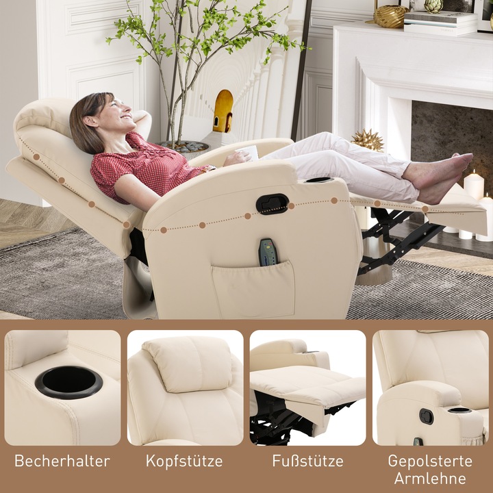 Actual product image Homcom Massage chair with reclining function