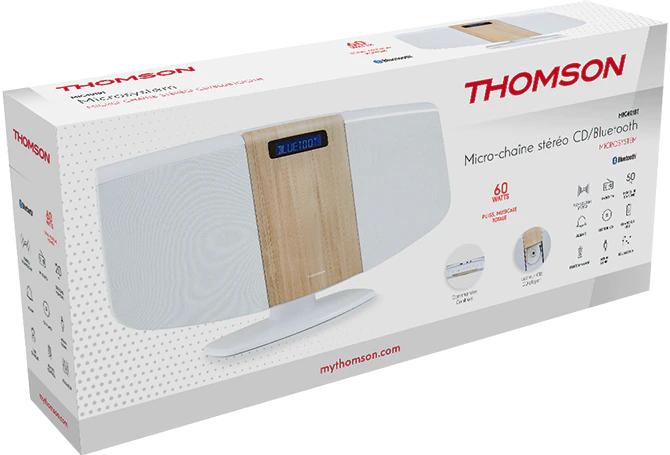 Produktbild Thomson MIC401BT Stereoanlage BT weiss (CD Player, Bluetooth, 1x 10 W)