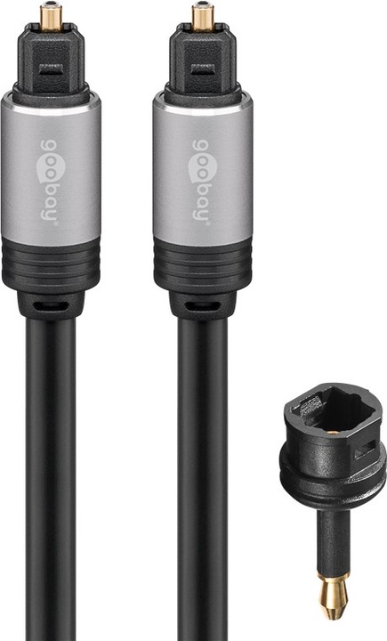 Image du produit Goobay Câble Toslink avec fiches métalliques (5 m, Haut de gamme, Optique)