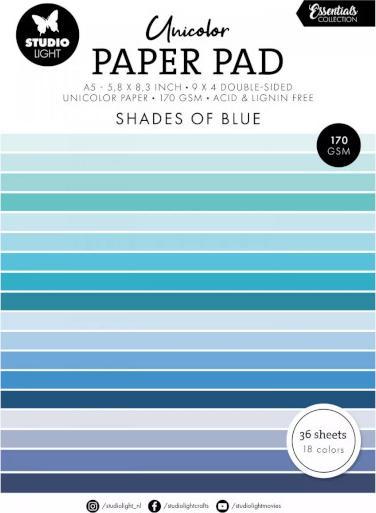 Produktbild art by marlene Papierblock "Shades of Blue" 36 Blätter Essentials (170 g/m², 36x)