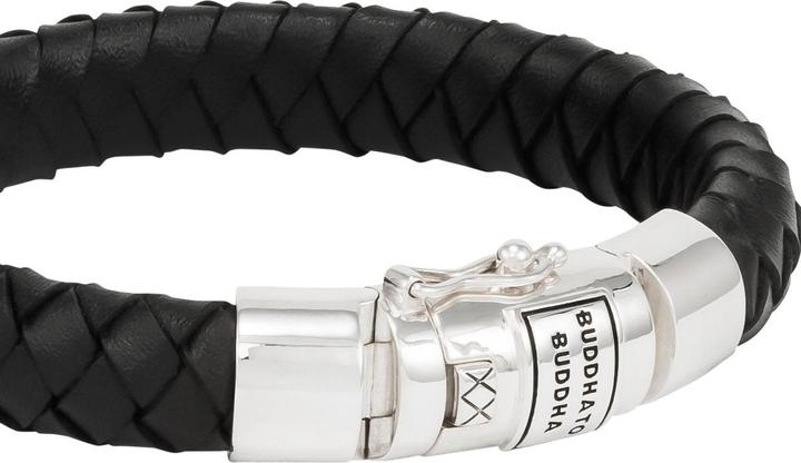 Immagine prodotto Buddha to Buddha Bracciale Ben Nero (21 cm, Argento 925, Cuoio)