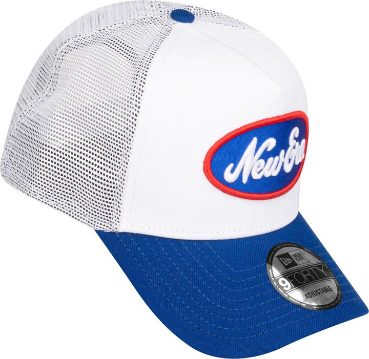 Immagine prodotto New Era Cappello Trucker A-Frame - Patch del marchio Bianco / Royal (Taglia unica)