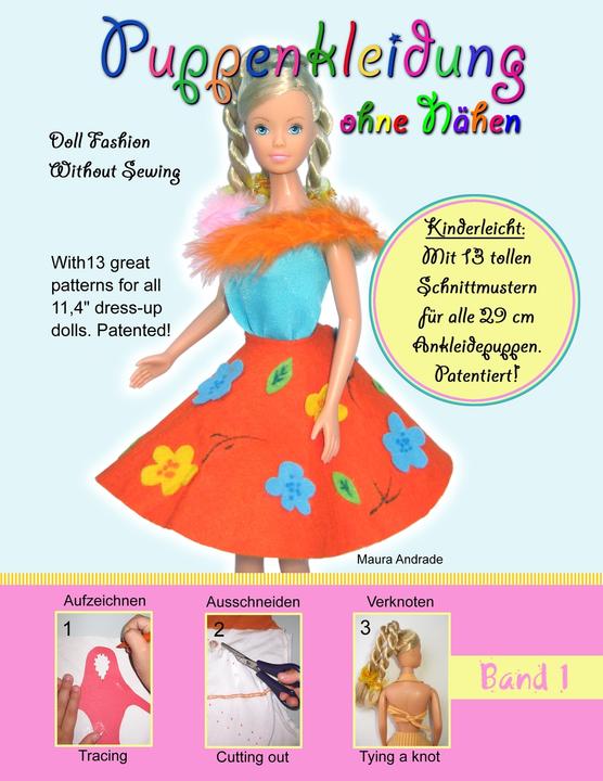Produktbild Puppenkleidung ohne Nähen, Band 1 - Doll Fashion Without Sewing, Vol. 1