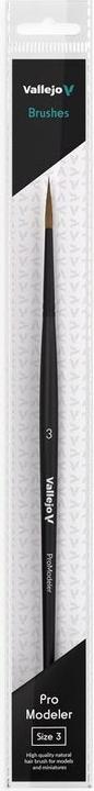 Vallejo Brush / Pro Modeler - Natural Hair Round Brush No. 3