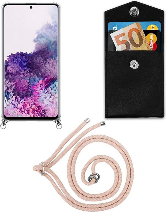 Produktbild Cadorabo TPU Handy Kette SILBER Cover