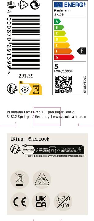 Energy Label Paulmann Reflector (GU4, 4.20 W, 345 lm, 1 x, F)
