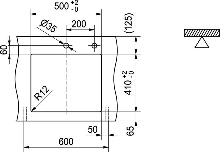 Actual product image Franke Mythos Masterpiece BXM 210/110-50 (Fitted sink, 54 cm, 45 cm)