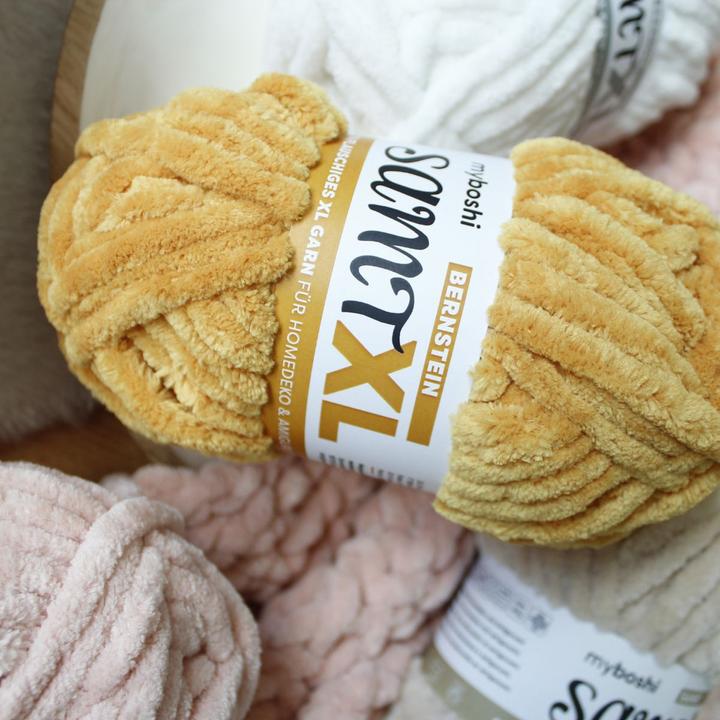 Actual product image Myboshi Wool chenille velvet XL amber (40 m)
