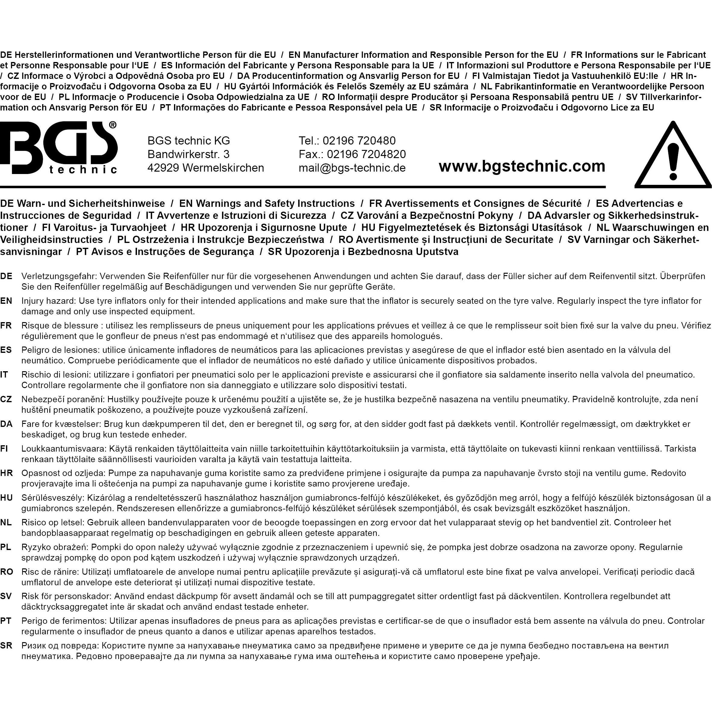 Thumbnail - BGS, Zubehör Druckluftwerkzeug, Ersatzschlauch