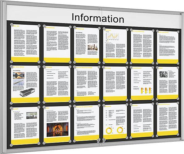 Immagine prodotto Schaar-Design Vetrina singola BASIC (Lavagna, 98,5 x 134 cm)