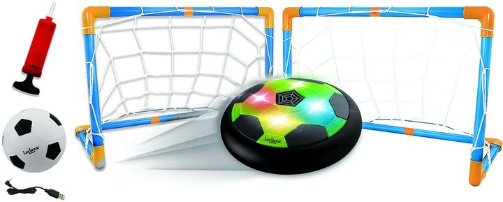 Immagine prodotto Lexibook AeroFoot - Disco da calcio in schiuma Hovercraft illuminato con 2 porte (Multilingue)
