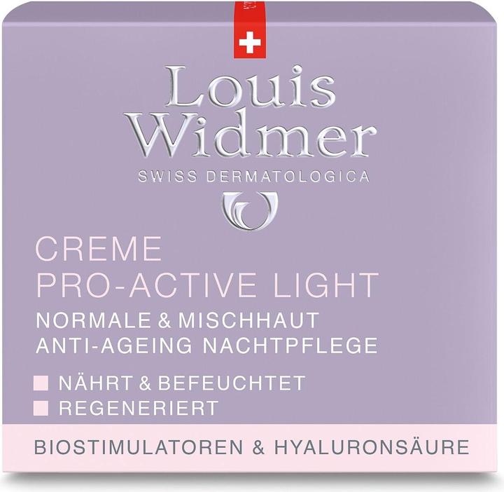 Actual product image Louis Widmer Cream Pro-Active Light perfumed (50 ml)