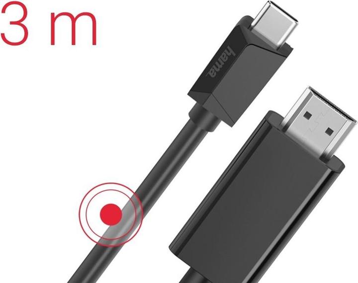 Produktbild Hama USB Typ C — HDMI (Typ A) (3 m, HDMI, 2.0)