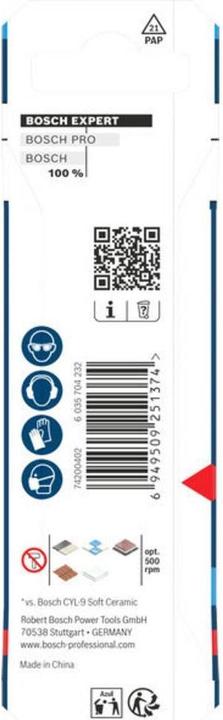 Produktbild Bosch Professional Zubehör EXPERT HEX-9 Hard Ceramic Bohrer, 3x90 mm (3 Millimeter)