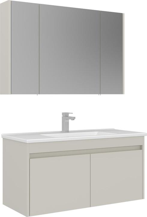 Produktbild Homitis Arno 100 Bathroom Cabinet With Sink & Mirror Set (2 Pieces)