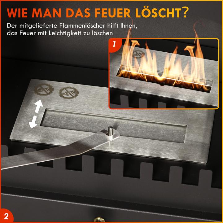 Actual product image Homcom Ethanol fireplace