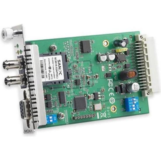 Moxa Media Converter Modul 10/100MT CSM-200-1213 MULTIMODE ST - 100 Mbps - Hot-Swap/H, Netzwerkadapter
