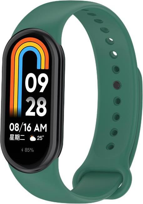 Actual product image OEM Mi Band 9 / M9 / 8 / M8 (8) Silikonarmband, GRÜN (Silicone)