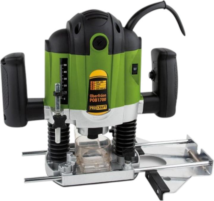 Produktbild Procraft POB1700 Oberfräse 1200 Watt 6 - 8 mm + Zubehör