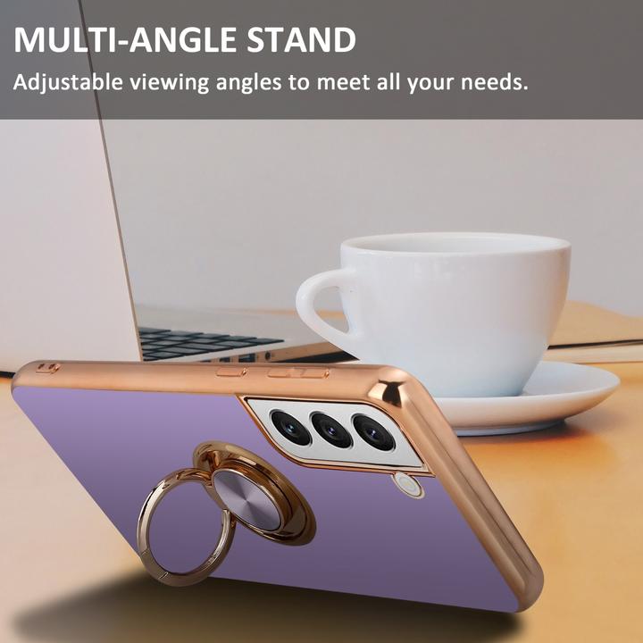 Actual product image Cadorabo Case for Samsung Galaxy S22 PLUS in TPU with camera protection and ring LM089 Style (Samsung Galaxy S22+)