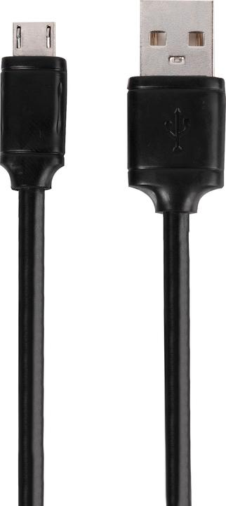 Produktbild Vivanco Micro USB Kabel, USB-A Stecker <> Micro USB St., max. 18W, schwarz, 0,50m (0.50 m, USB 2.0)