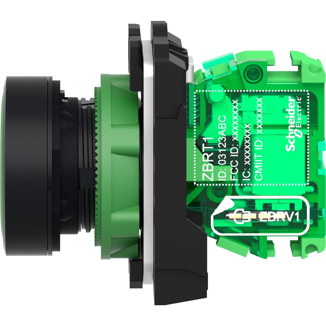 Schneider Electric Senderkopf ZB5R, grüne Beschriftung "I", Taster + Schalter, Grün
