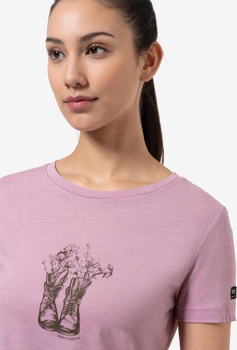 Actual product image Super Natural Women's Flower Boots Tee (XS)