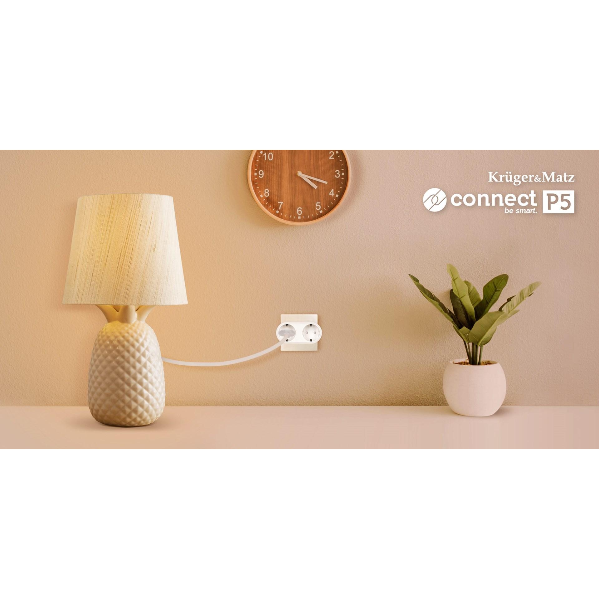 Krüger&Matz Doppel-WLAN-Steckdose Kruger&Matz Connect P5 Tuya, Contenitori per servire