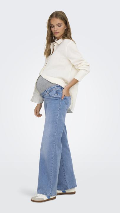 Image du produit Only Maternity OLMWAUW Mittlere Taille Weiter Beinschnitt Jeans Jeans mit weitem Bein (32)