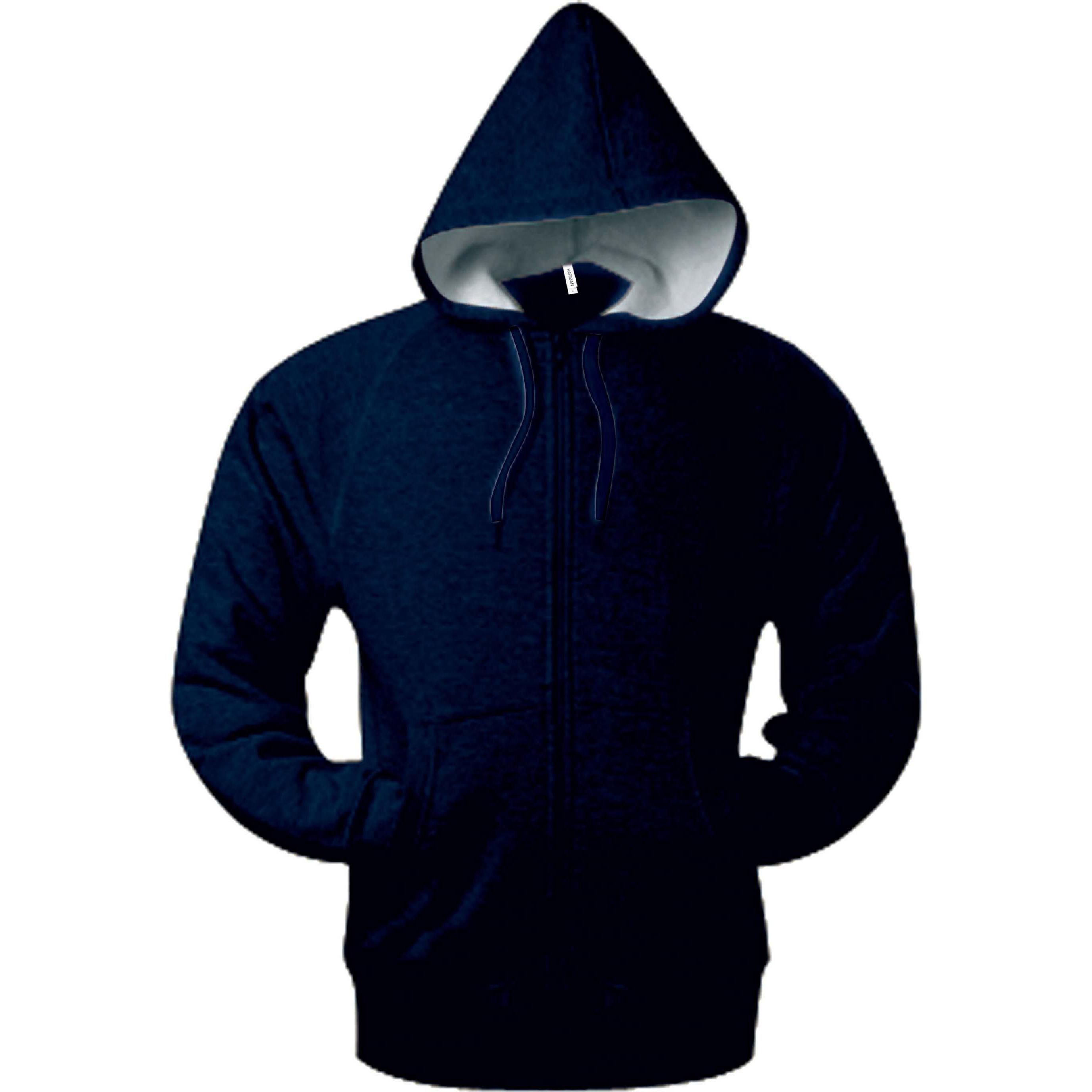 Kariban, Herren, Pullover, Hoodie mit Kängurutaschen, Grün, (3XL)