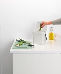 Immagine prodotto Brabantia Secchio per il compost Sort & Go 3 l, grigio chiaro (3 l)