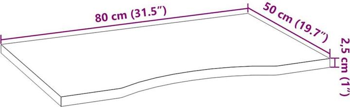 Produktbild vidaXL Macie (80 x 50 x 2,5 cm)