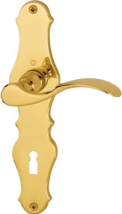 Produktbild Hoppe Langschildgarnitur Weimar M112SLN/2007 Messing F71 PZ 72 mm DIN links / rechts (Türschildgarnitur)