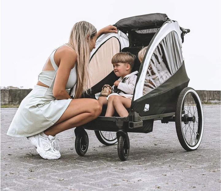 Produktbild Deryan 3in1 Fahrradanhänger für 2 Kinder