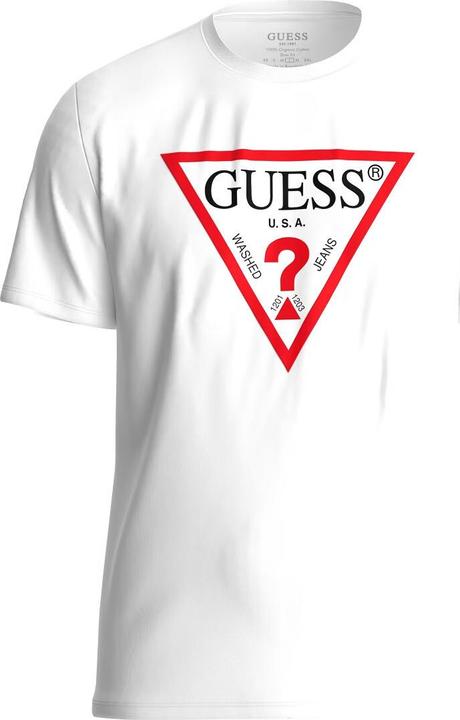 Immagine prodotto Guess Maglietta da uomo Cn Ss Original Logo Bianco XXL (XXL)
