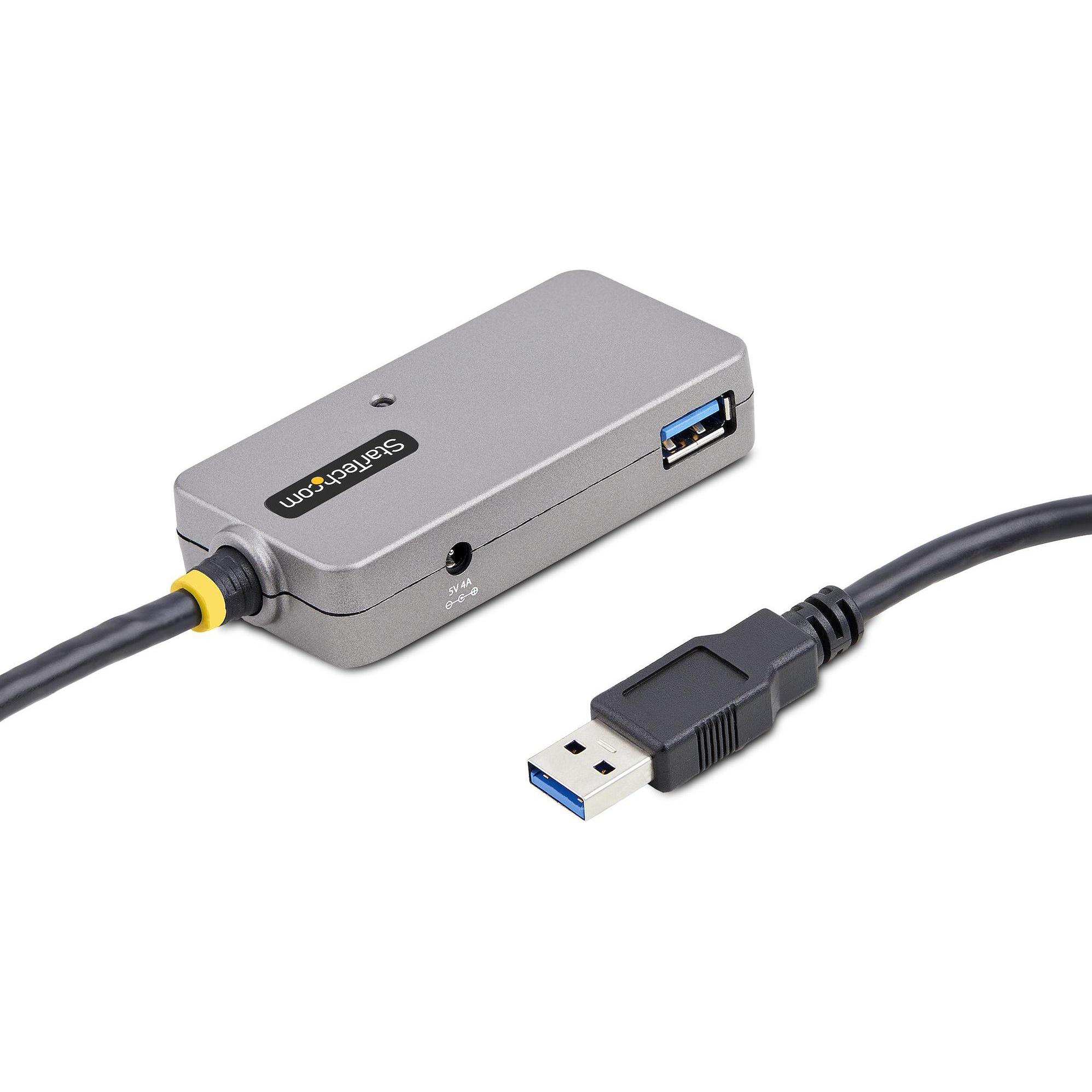 Thumbnail - StarTech com U01043-USB-EXTENDER, USB 3.2 Gen 1 (3.1 Gen 1) Type-A, USB 3.2 Gen 1 (3.1 Gen 1) Type-A (USB-A, 4 Ports), D...