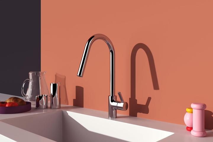 Productafbeelding Ideal standaard gusto - keukenkraan met uittrekbare uitloop, chroom