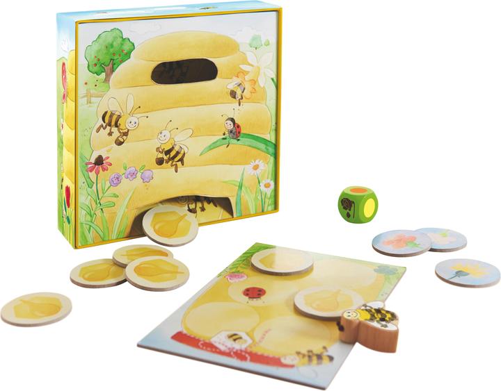 Produktbild Haba Hanni Honigbiene (Deutsch, Englisch, Französisch, Italienisch, Niederländisch, Spanisch, 1 - 4 Spieler)