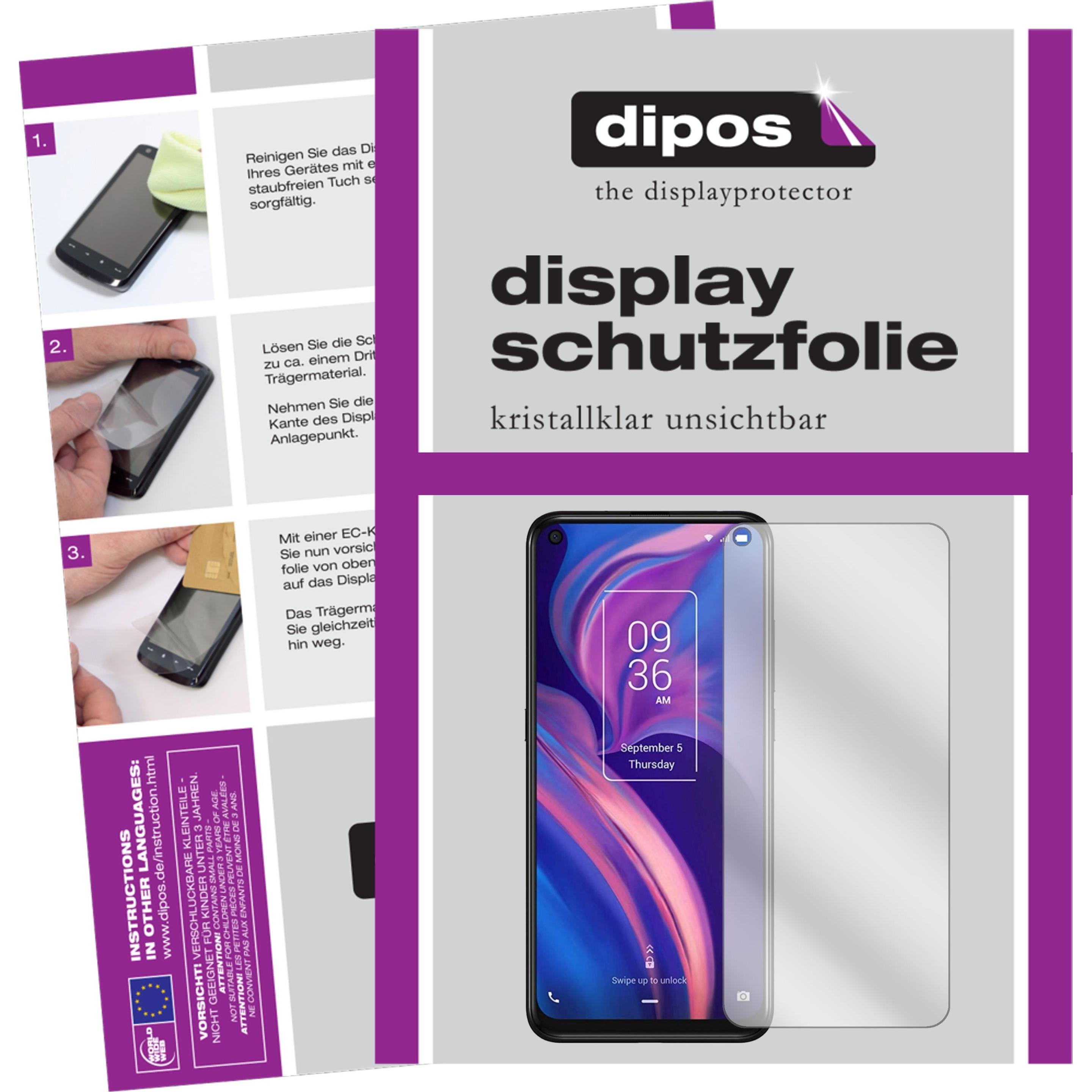 Dipos Displayschutzfolie Crystalclear (1 Stück, TCL Plex), Smartphone Schutzfolie, Transparent