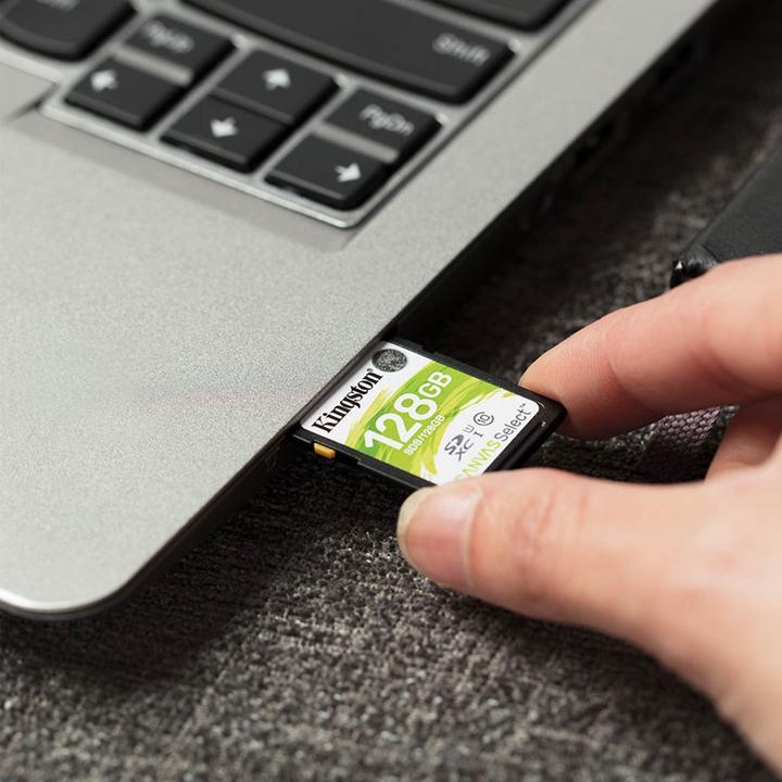 Produktbild Kingston Canvas Select SDXC Card (128 GB, SDXC, U1, UHS-I)
