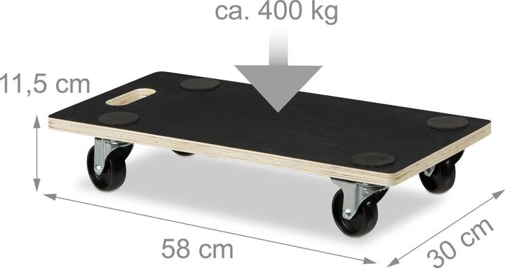 Produktbild Relaxdays Transportroller (400 kg)