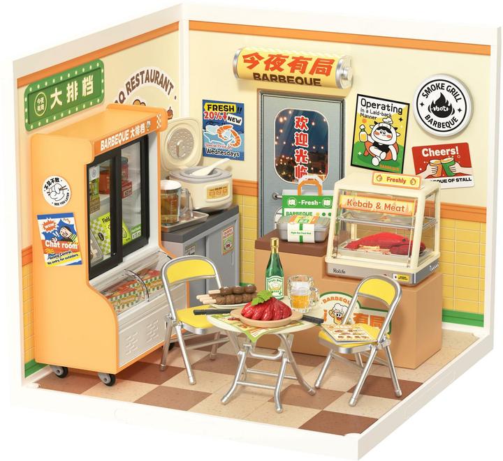 Produktbild Robotime Bausatz Night Out Food Stall