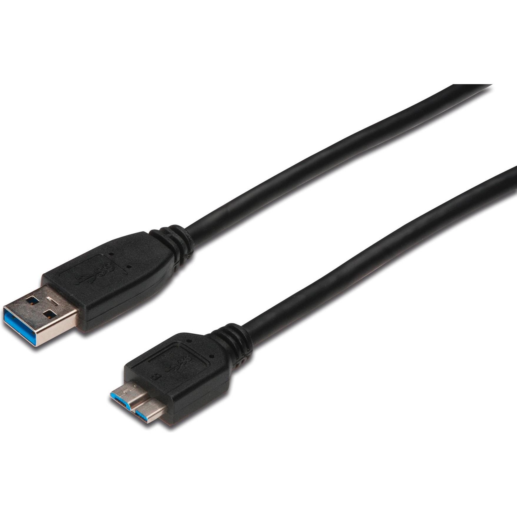 Digitus USB A – USB micro B (1 m, USB 3.0), USB Kabel