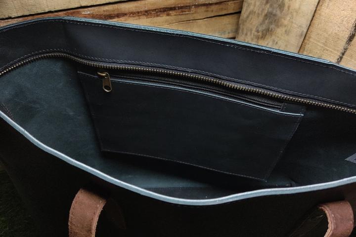 Immagine prodotto Only-Bags.Store Borsa in pelle nera, borsetta, grande borsa a tracolla da lavoro, borsa a mano, borsa per laptop.