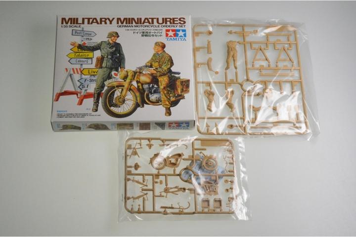 Actual product image Tamiya 1:35 Diorama set motorcycle m.Wegwei.(2)