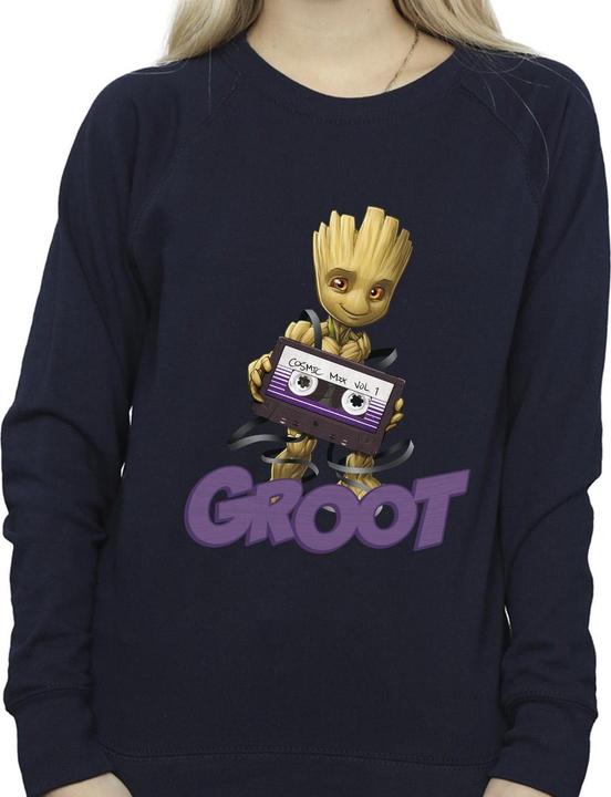 Actual product image Guardians of the Galaxy Womens/Ladies Groot Casette Sweatshirt (M)