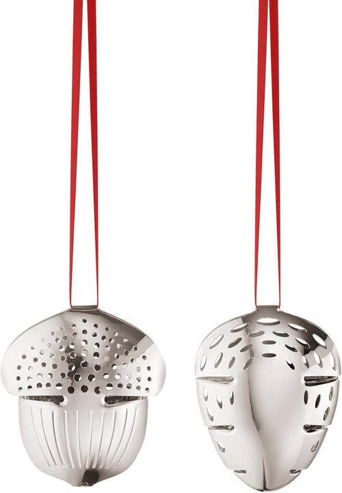 Georg Jensen Holiday Ornament 2018 Acorn & Pine Cone (1 -part)